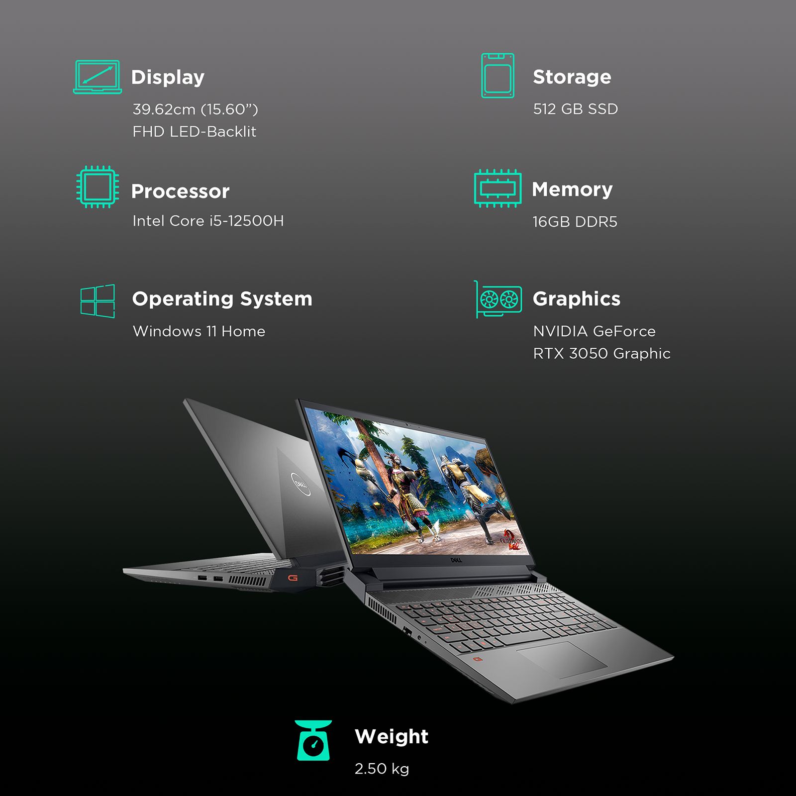 Buy Dell Inspiron 15 5520 Intel Core i5 12th Gen (15.6 inch, 16GB